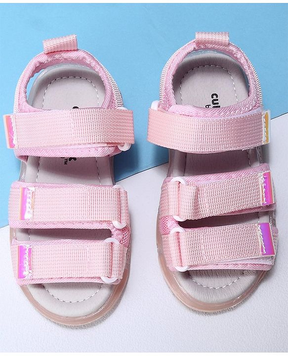 Cute Walk by Babyhug Velcro Sandals - Purple