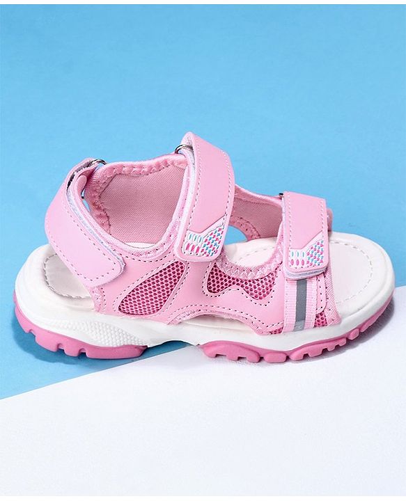 Cute Walk by Babyhug Velcro Sandals - Pink