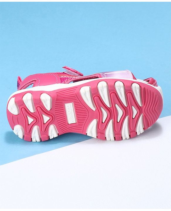 Cute Walk by Babyhug Velcro Sandals - Fuchsia