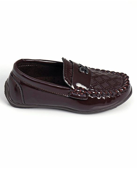 Cute Walk by Babyhug Slip On Party Shoes - Brown