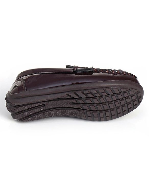 Cute Walk by Babyhug Slip On Party Shoes - Brown