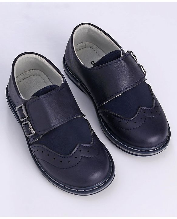 Cute Walk by Babyhug Buckle Closure Formal Shoes - Blue