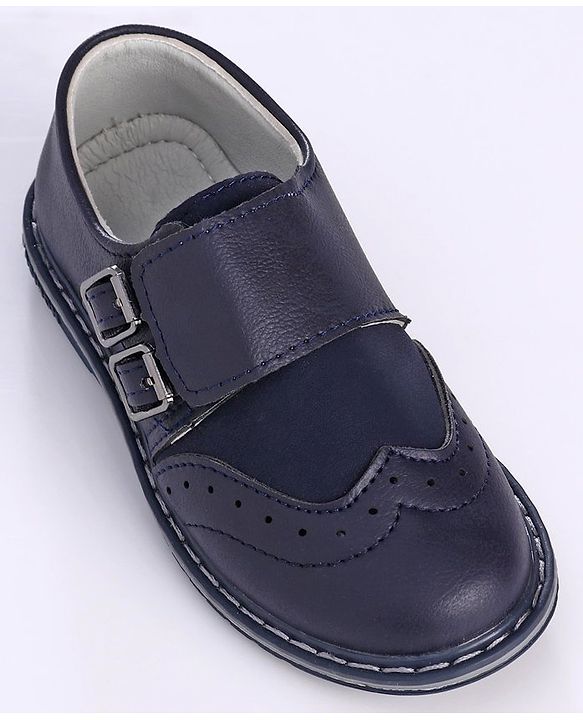 Cute Walk by Babyhug Buckle Closure Formal Shoes - Blue