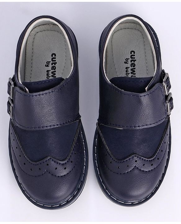 Cute Walk by Babyhug Buckle Closure Formal Shoes - Blue