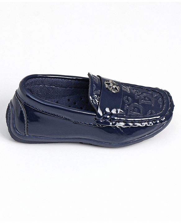 Cute Walk by Babyhug Slip On Party Wear Shoes - Navy Blue