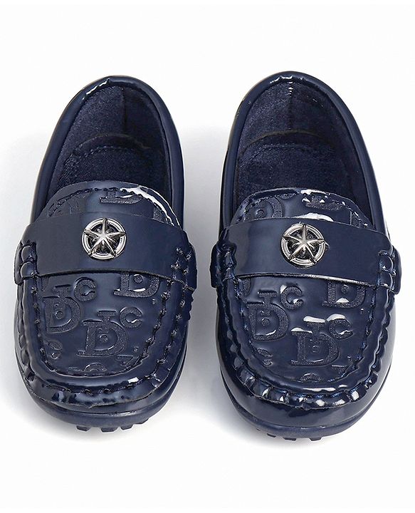 Cute Walk by Babyhug Slip On Party Wear Shoes - Navy Blue