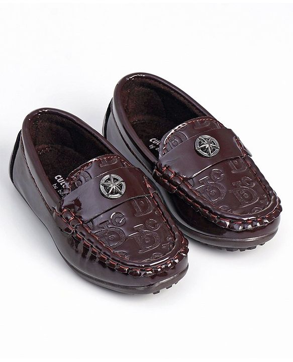 Cute Walk by Babyhug Slip On Party Wear Shoes - Brown