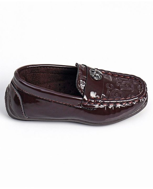 Cute Walk by Babyhug Slip On Party Wear Shoes - Brown