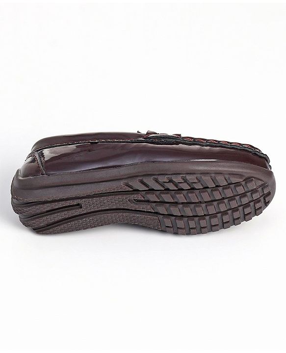 Cute Walk by Babyhug Slip On Party Wear Shoes - Brown