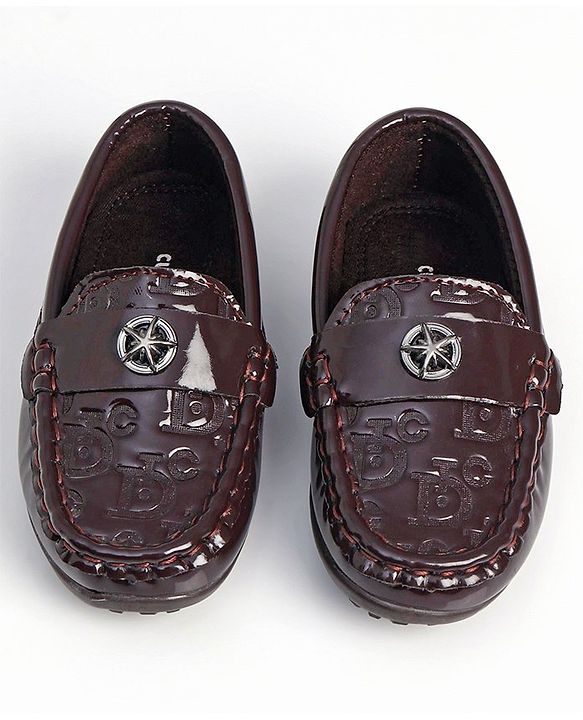 Cute Walk by Babyhug Slip On Party Wear Shoes - Brown