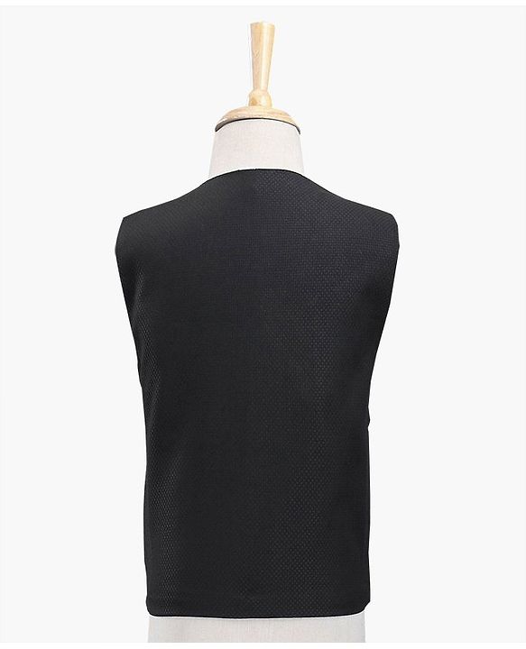 Babyhug Full Sleeves Solid Color Party Suit with Bow - Black