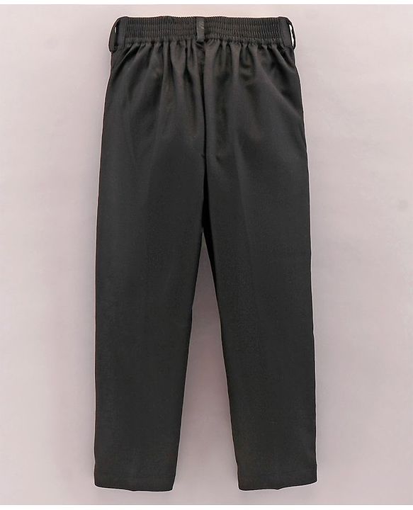 Babyhug Full Sleeves Party Wear Suit with Waistcoat & Bow - Black