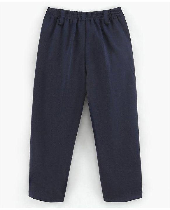 Babyhug Full Sleeves Solid Party Wear Suit - Navy