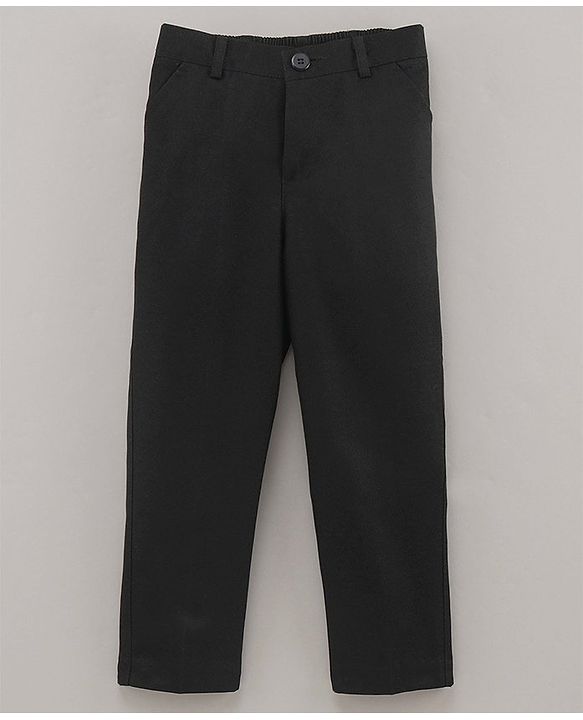 Babyhug Full Sleeves Classic Stretch Fit Party Suit Bow - Black