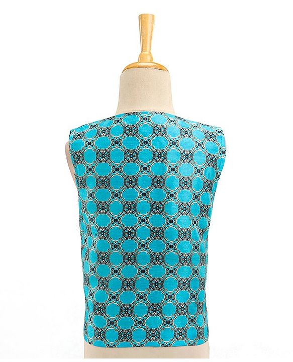 Babyhug Full Sleeves 4 Pieces Party Suit With Bow - Blue