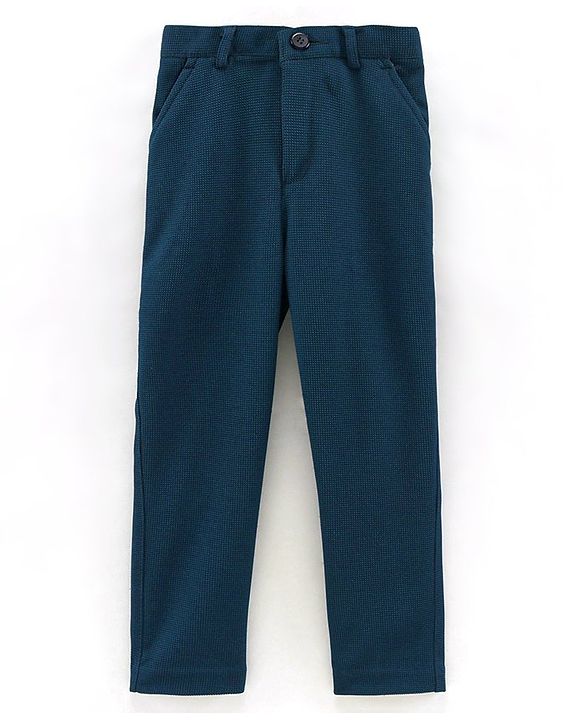 Babyhug Full Sleeves 4 Pieces Party Suit With Bow - Blue