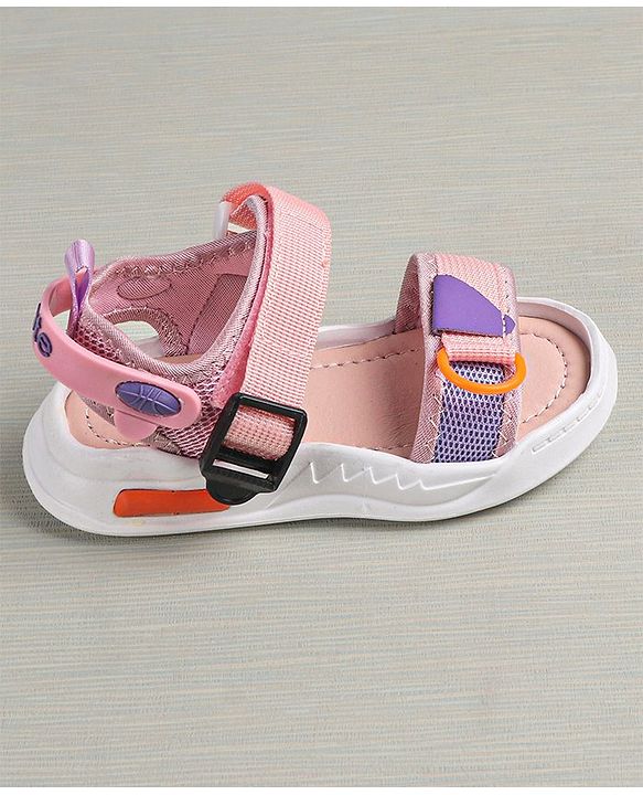 Cute Walk by Babyhug Sandals With Velcro Closure - Light Pink