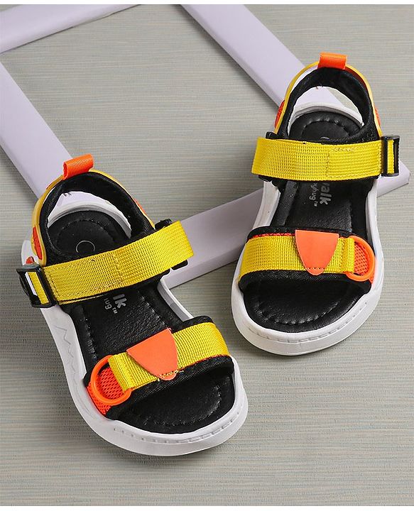 Cute Walk by Babyhug Sandals With Velcro Closure - Yellow