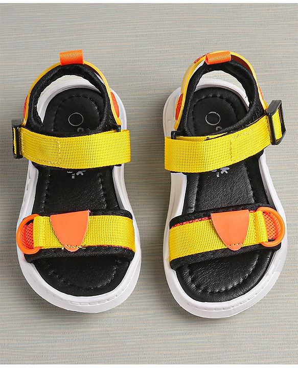 Cute Walk by Babyhug Sandals With Velcro Closure - Yellow