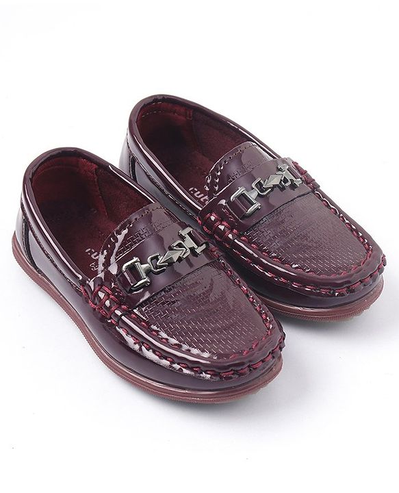 Cute Walk by Babyhug Slip On Formal Shoes - Wine