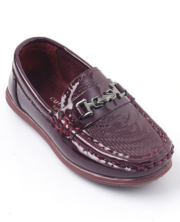 Cute Walk by Babyhug Slip On Formal Shoes - Wine