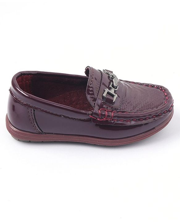 Cute Walk by Babyhug Slip On Formal Shoes - Wine