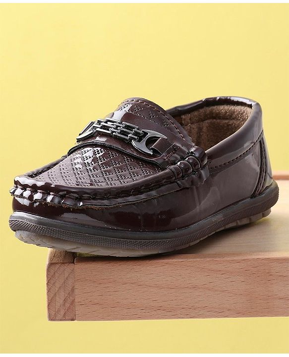 Cute Walk by Babyhug Slip On Formal Shoes - Coffee