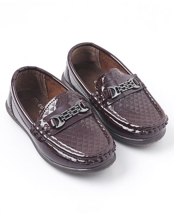 Cute Walk by Babyhug Slip On Formal Shoes - Coffee