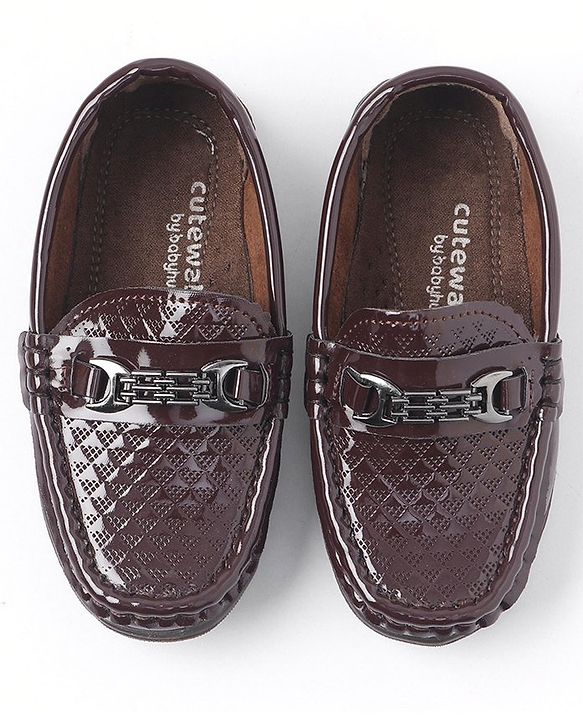 Cute Walk by Babyhug Slip On Formal Shoes - Coffee