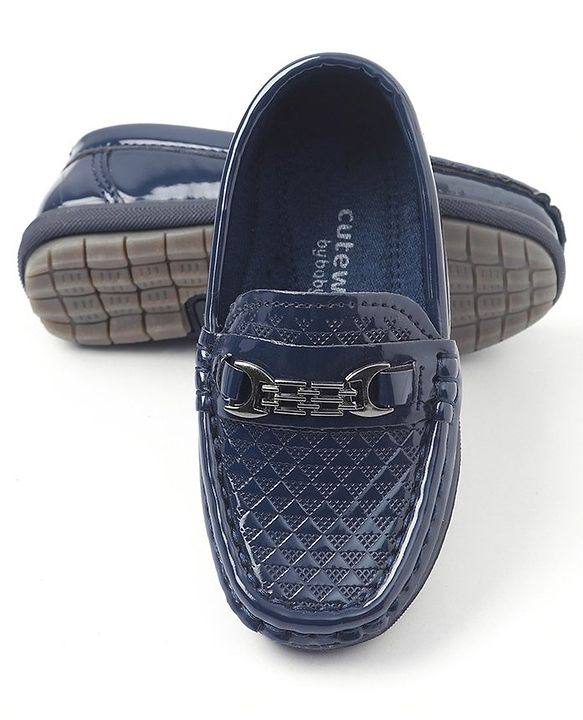 Cute Walk by Babyhug Slip On Formal Shoes - Navy