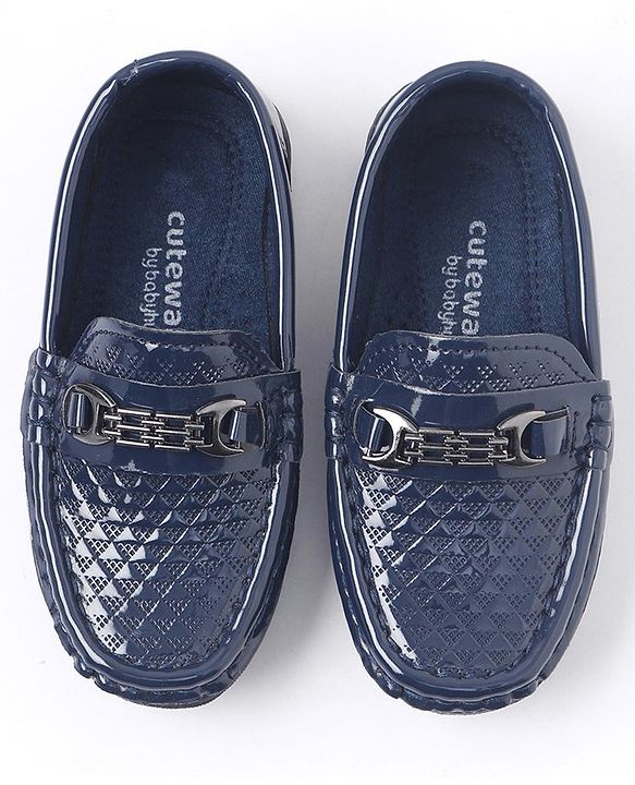 Cute Walk by Babyhug Slip On Formal Shoes - Navy