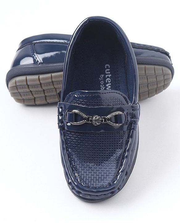Cute Walk by Babyhug Slip On Party Wear Shoes - Navy