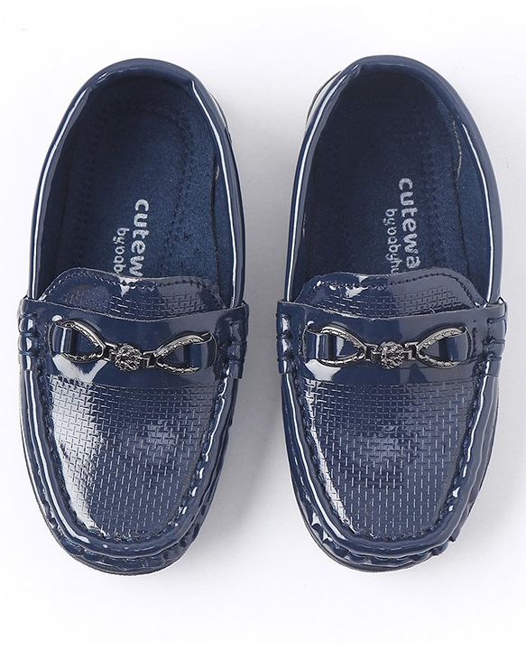 Cute Walk by Babyhug Slip On Party Wear Shoes - Navy