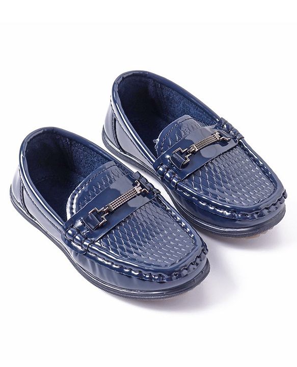 Cute Walk by Babyhug Formal Shoes - Navy Blue