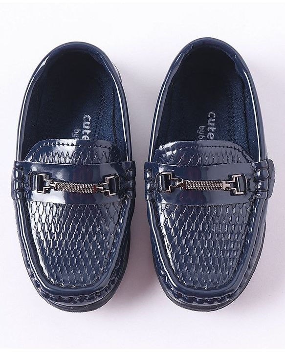 Cute Walk by Babyhug Formal Shoes - Navy Blue