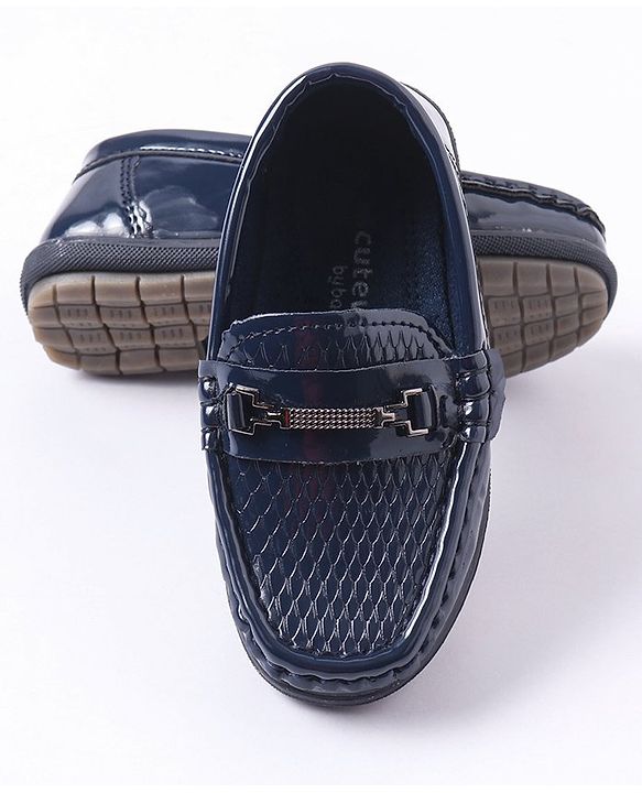Cute Walk by Babyhug Formal Shoes - Navy Blue