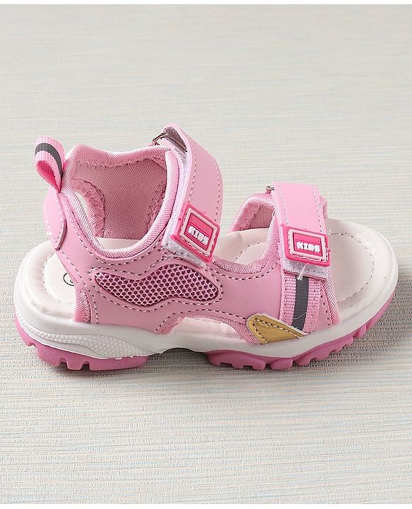 Cute Walk by Babyhug Sandals Solid Colour - Pink