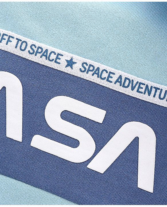Babyhug Full Sleeves NASA printed Sweatshirt - Blue