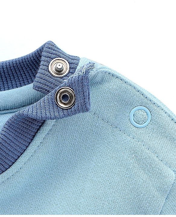 Babyhug Full Sleeves NASA printed Sweatshirt - Blue