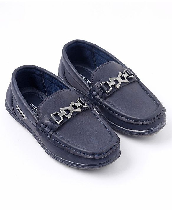 Cute Walk by Babyhug Formal & Party Wear Slip-On Shoes - Navy