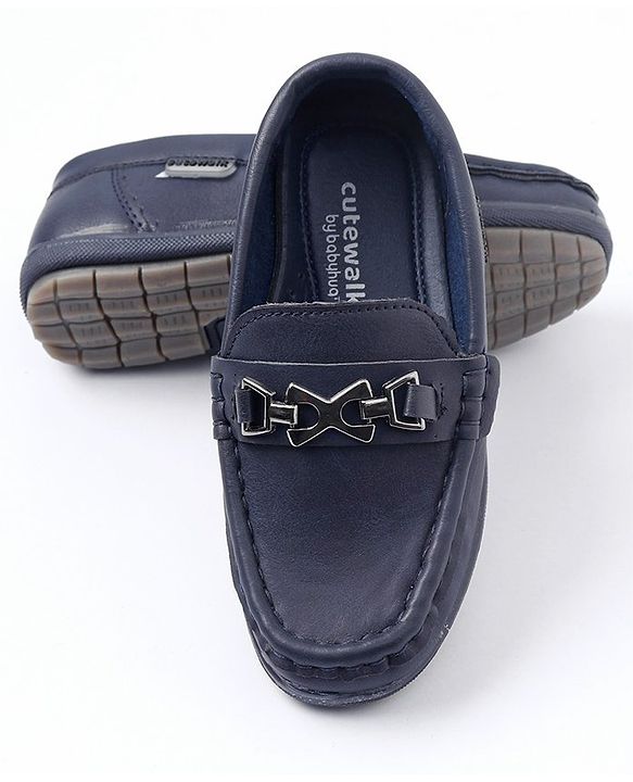 Cute Walk by Babyhug Formal & Party Wear Slip-On Shoes - Navy