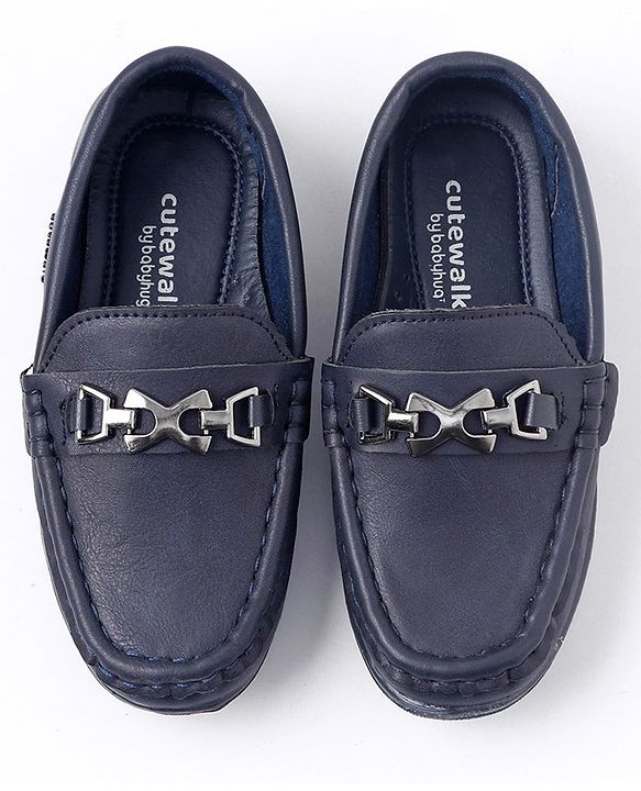 Cute Walk by Babyhug Formal & Party Wear Slip-On Shoes - Navy