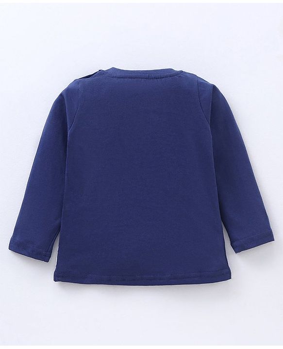 Babyhug Full Sleeves T-Shirt Tiger Print - Blue