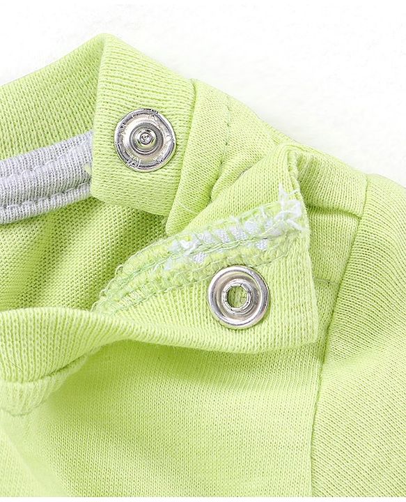 Babyhug Full Sleeves Cotton Tee Animal Print- Green