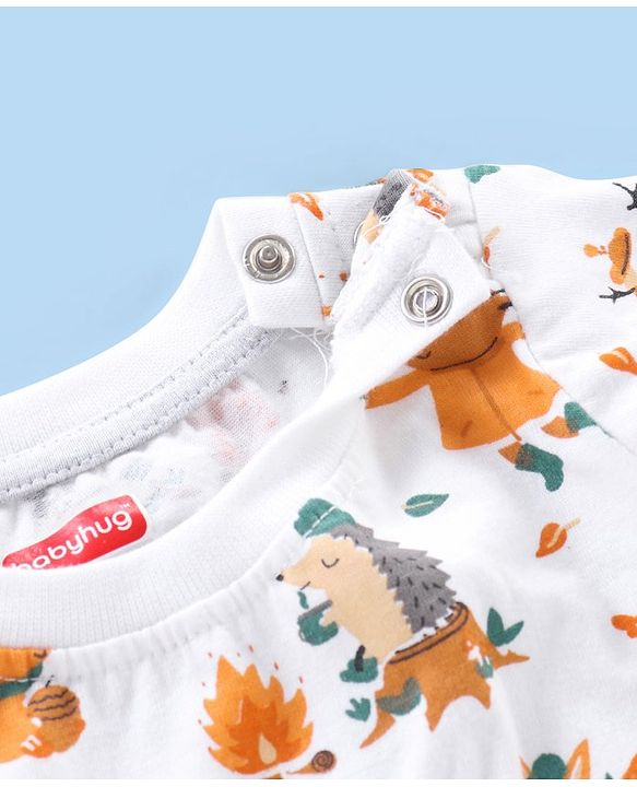 Babyhug Cotton Full Sleeves Stripes T-Shirts Pack of 3 - Multicolor