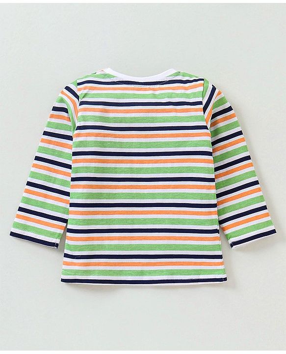 Babyhug Cotton Full Sleeves T-Shirt Fox Print Pack of 5 - Blue & Orange