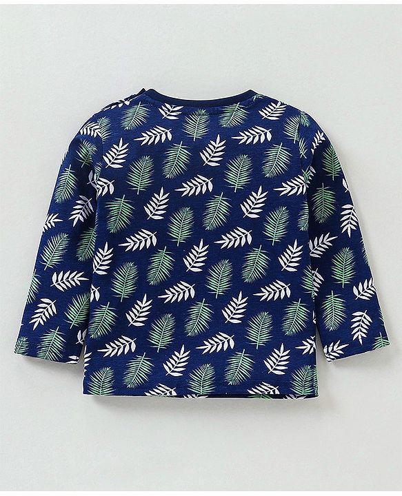 Babyhug Cotton Full Sleeves T-Shirt Fox Print Pack of 5 - Blue & Orange