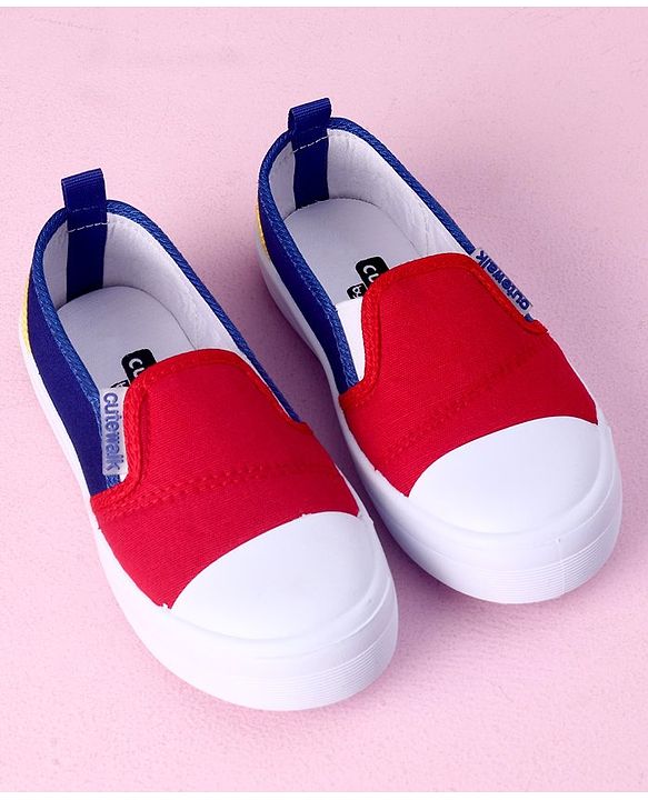 Cute Walk by Babyhug Slip On Casual Shoes Color Block - Red