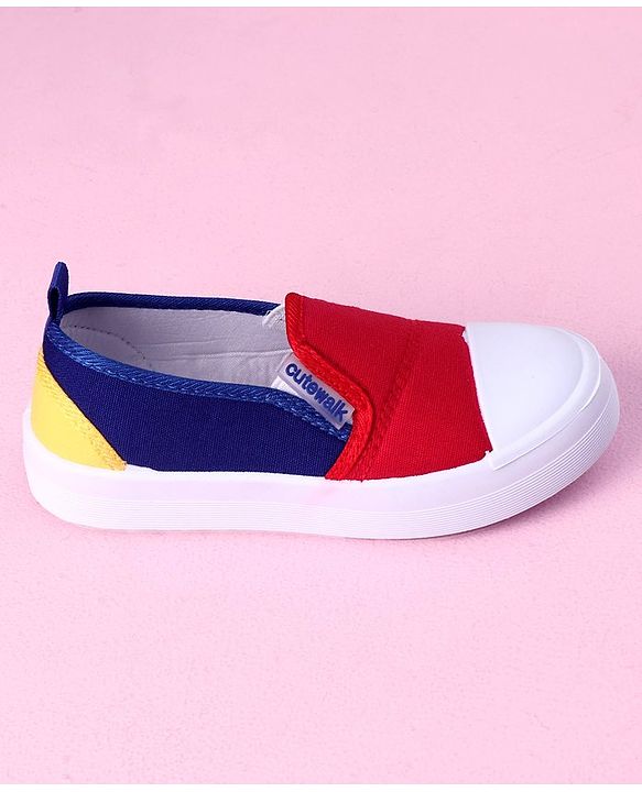 Cute Walk by Babyhug Slip On Casual Shoes Color Block - Red
