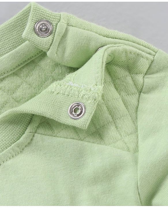 Babyhug Cotton Full Sleeves T-Shirt Multiprint- Green